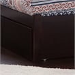 Richmond Full Wood Platform Bed with Footboard and Twin Trundle in Espresso