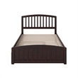Richmond Full Platform Bed with Matching Footboard & Twin Trundle in Espresso