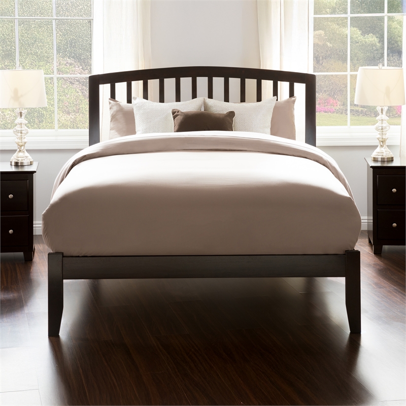 Richmond Queen Solid Wood Platform Bed in Espresso