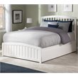 Richmond Queen Platform Bed with Matching Footboard and Storage Drawers in White