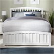 Richmond Queen Platform Bed with Matching Footboard and Storage Drawers in White