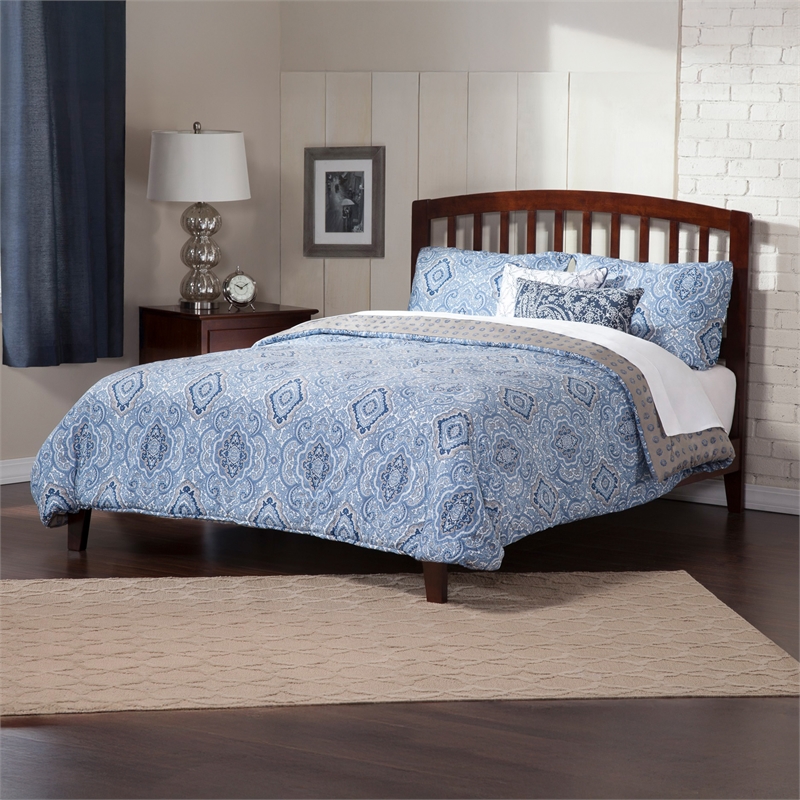 Richmond King Solid Wood Platform Bed in Walnut