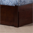 Richmond Wood King Platform Bed with Footboard and Storage Drawers in Walnut