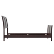 AFI Portland Twin XL Wood Foundation Bed Frame with Matching Footboard Espresso
