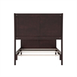 AFI Portland Twin XL Wood Foundation Bed Frame with Matching Footboard Espresso