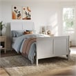 AFI Portland Twin XL Wood Foundation Bed Frame with Matching Footboard White
