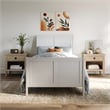 AFI Portland Twin XL Wood Foundation Bed Frame with Matching Footboard White