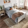 AFI Portland Twin XL Wood Foundation Bed Frame with Matching Footboard White