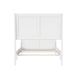 AFI Portland Twin XL Wood Foundation Bed Frame with Matching Footboard White