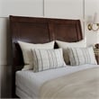 AFI Portland Twin XL Wood Foundation Bed Frame with Matching Footboard Walnut