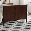 AFI Portland Twin XL Wood Foundation Bed Frame with Matching Footboard Walnut
