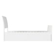 Portland Twin XL Storage Wood Platform Bed with Matching Footboard in White