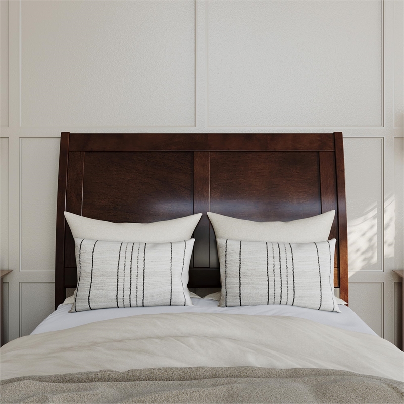 Portland Twin XL Storage Wood Platform Bed with Matching Footboard in Walnut