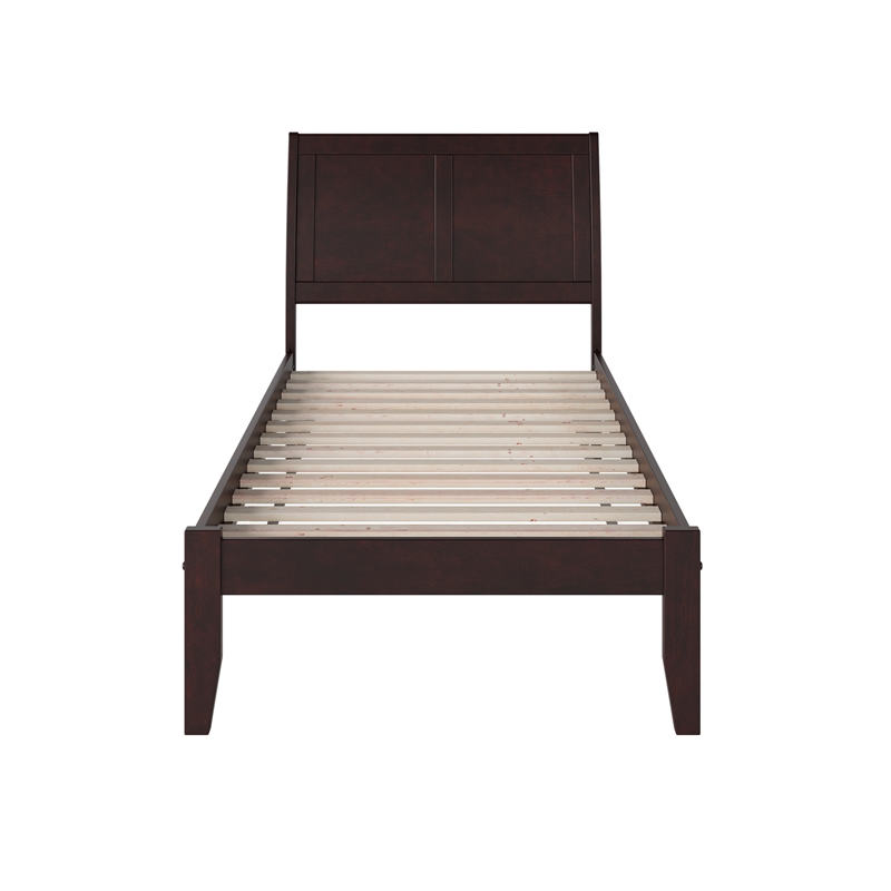 Portland Twin Solid Wood Platform Bed in Espresso