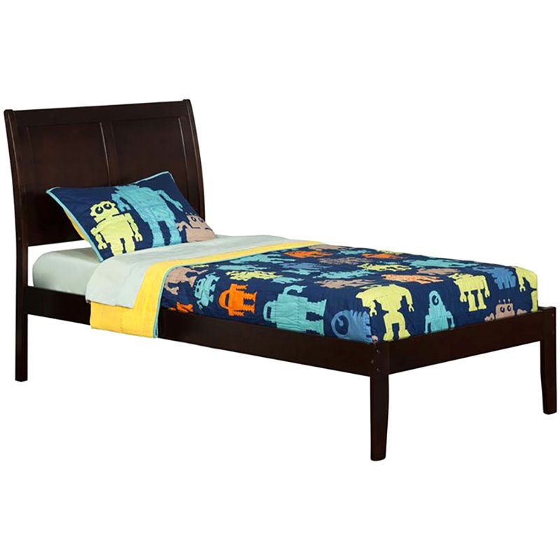 Atlantic Furniture Portland Twin Sleigh Platform Bed In Espresso Atlantic Furniture Portland Twin Sleigh Platform Bed In Espresso Ar8921001