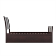Portland Twin Wood Platform Bed with Matching Footboard & Trundle in Espresso