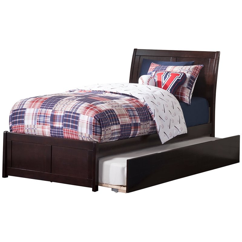 AFI Portland Twin Sleigh Bed with Trundle in Espresso Cymax Business