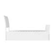 Portland Twin Wood Platform Bed with Matching Footboard & Twin Trundle in White