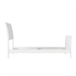 AFI Portland Twin Wood Foundation Bed Frame with Matching Footboard White