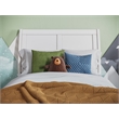 Portland Solid Wood Twin Storage Platform Bed with Matching Footboard in White