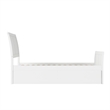 Portland Twin Storage Wood Platform Bed with Matching Footboard in White