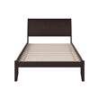 AFI Portland Full Solid Wood Platform Bed with USB Charging Station in Espresso
