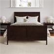 AFI Portland Full Wood Foundation Bed Frame with Matching Footboard Espresso
