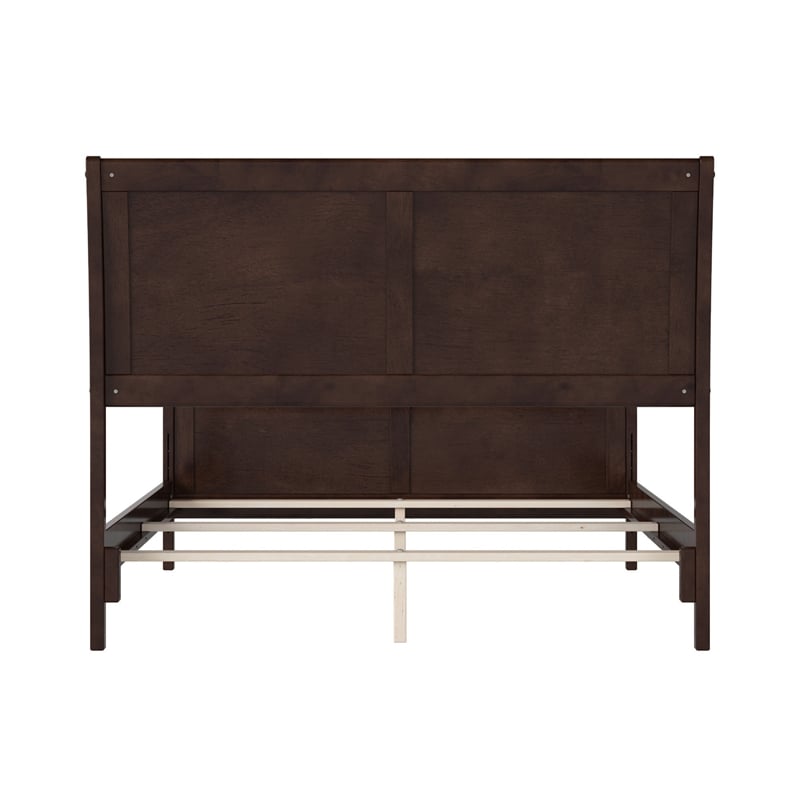 AFI Portland Full Wood Foundation Bed Frame with Matching Footboard Espresso