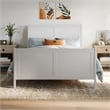 AFI Portland Full Wood Foundation Bed Frame with Matching Footboard White