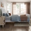 AFI Portland Full Wood Foundation Bed Frame with Matching Footboard White