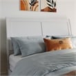 AFI Portland Full Wood Foundation Bed Frame with Matching Footboard White