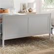 AFI Portland Full Wood Foundation Bed Frame with Matching Footboard White