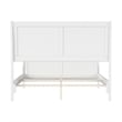 AFI Portland Full Wood Foundation Bed Frame with Matching Footboard White