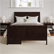 Portland Full Storage Wood Platform Bed with Matching Footboard in Espresso