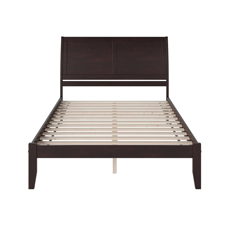 Portland Queen Solid Wood Platform Bed in Espresso