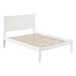 AFI Metro Full Solid Wood Platform Bed with Charging USB in White
