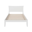AFI Metro Full Solid Wood Platform Bed with Charging USB in White