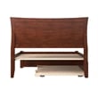 AFI Metro Full Solid Wood Bed with Twin Trundle and USB Charger in Walnut