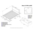 AFI Metro Full Solid Wood Bed with Storage Drawers in Walnut