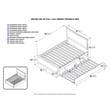 AFI Metro Solid Wood Full Bed and Footboard with Twin Trundle in White