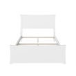 AFI Metro Full Solid Wood Bed with Footboard with USB Charger in White