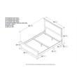 AFI Metro Full Solid Wood Bed with Footboard with USB Charger in White