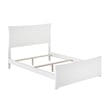 AFI Metro Full Solid Wood Bed with Footboard with USB Charger in White