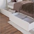 AFI Urban Twin Full Solid Wood Bed Drawers in White (Set of 2)