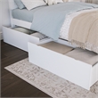AFI Urban Twin Full Solid Wood Bed Drawers in White (Set of 2)