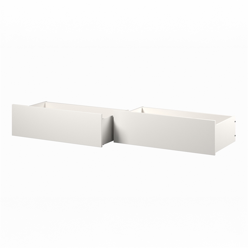 AFI Urban Twin Full Solid Wood Bed Drawers in White (Set of 2)