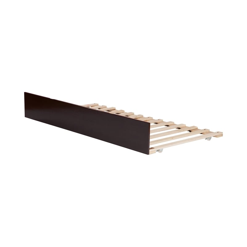 AFI Urban Solid Wood Mid-Century Twin Size Trundle in Espresso