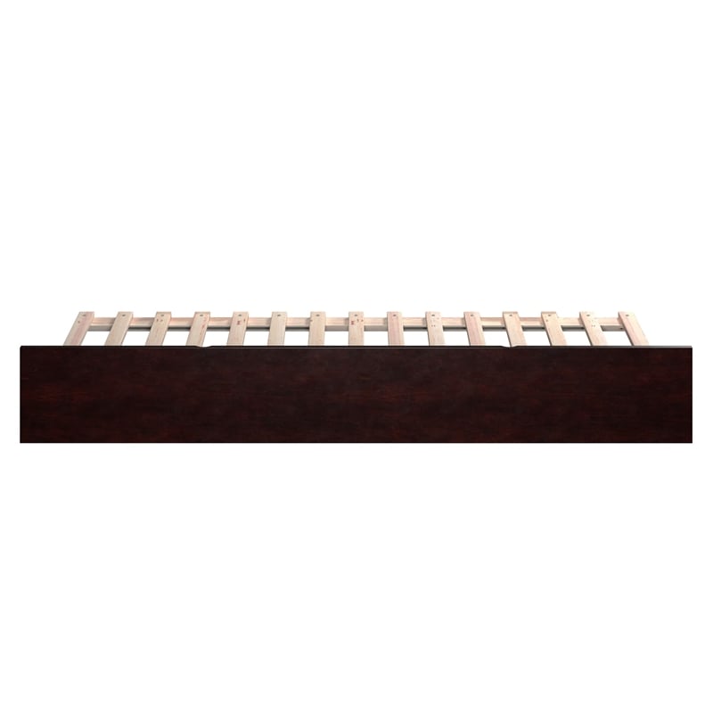AFI Urban Solid Wood Mid-Century Twin Size Trundle in Espresso