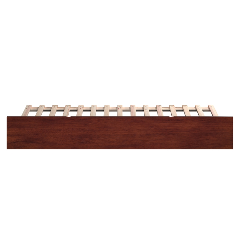 AFI Urban Solid Wood Mid-Century Twin Size Trundle in Walnut