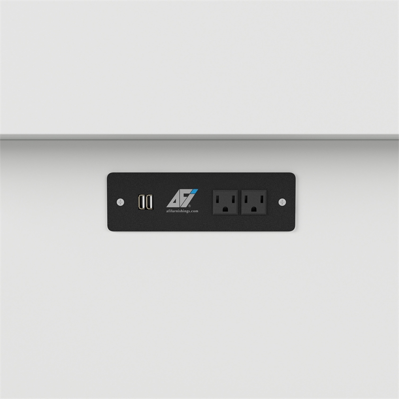 Nantucket Twin Wood Murphy Bed Chest with Mattress and Built-in Charger in White